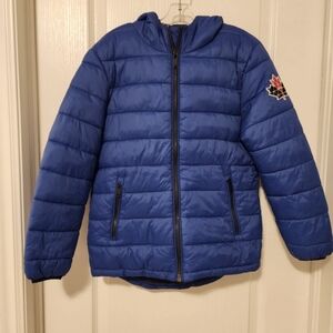 Moose Knuckles Royal Blue Kids Puffer Jacket